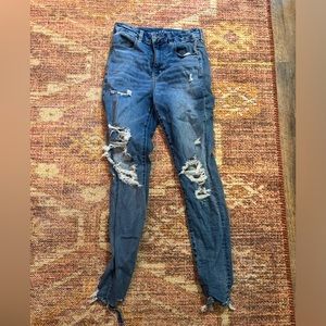 AE distressed skinny jeans
